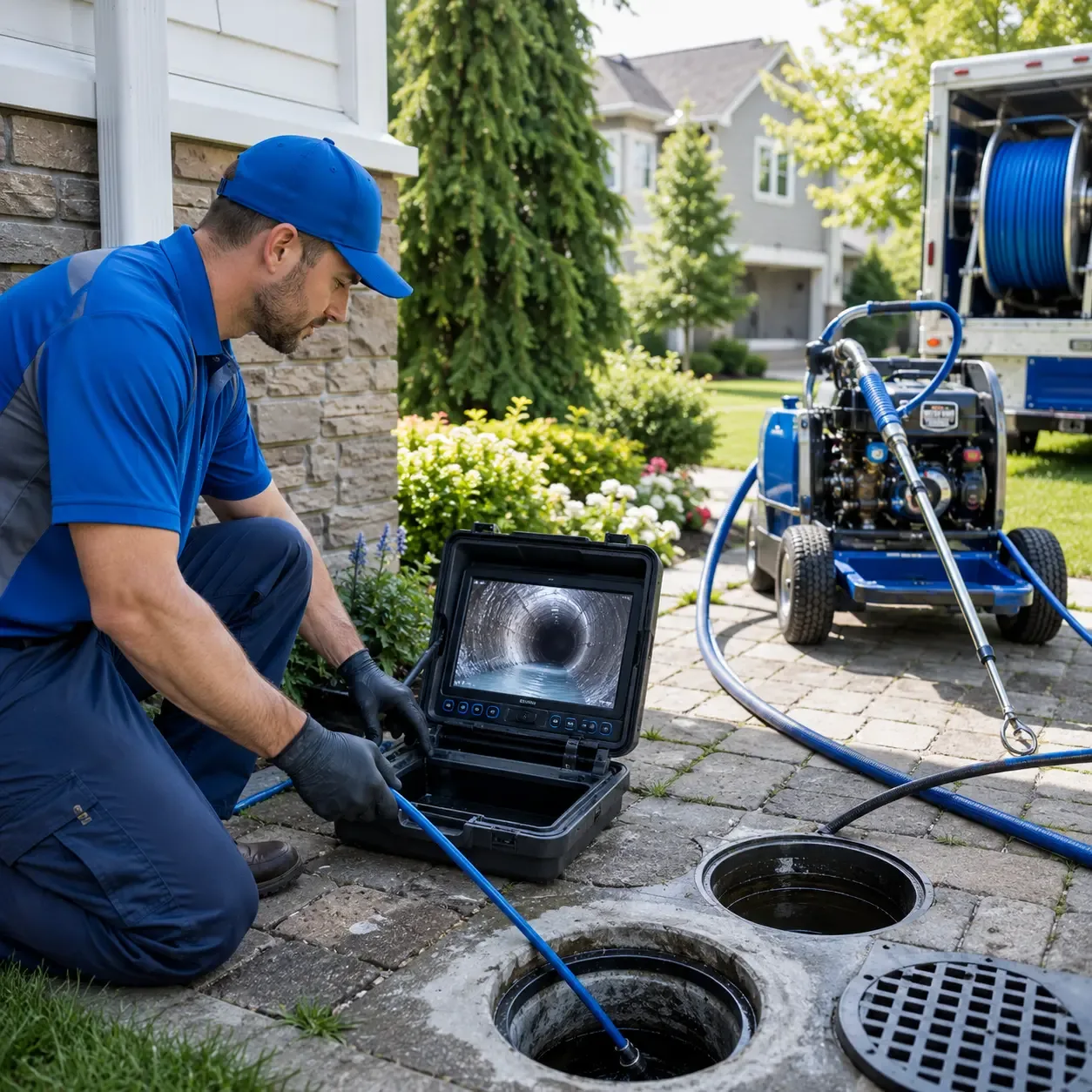 Outdoor drain cleaning professionals serving Drakesville, IA