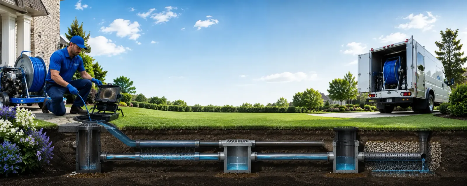 Outdoor drain cleaning information for Drakesville, IA
